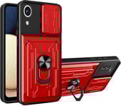 Phone Case For Samsung Galaxy A03 Core, Military Grade Heavy Duty Absorption De Choc Housse Avec Support Slots De La Carte Protection Coque For Samsung Galaxy A03 Core Ssj Red.