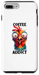 Coque pour iPhone 7 Plus/8 Plus Mug Coffee Addict Espresso Lustiges Huhn Motiv Fun