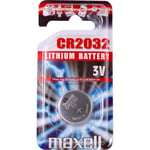 Maxell Lithium CR2032 knappcellsbatteri, 1 st.