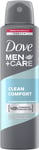 Dove Men + Care Clean Comfort Antiperspirant Deodorant Aerosol 150 Ml