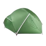 COLUMBUS Tente Camping Ultra 3 Ultra Légère Dôme Vacances Tente 3 Places Tente pour Randonnée Étanche Imperméable Facile Montage Vert avec Détails en Gris Réfléchissant