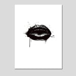 YHSM Black Swan Nordic Poster Minimalist Painting Living Canvas Prints Black And White Feather Wall Art Print Wall Pictures Unframed 50X70cm No Frame B
