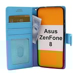 New Standcase Wallet Asus ZenFone 8 (ZS590KS) (Ljusblå)