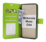 Crazy Horse Wallet Motorola Moto G04 (Grön)