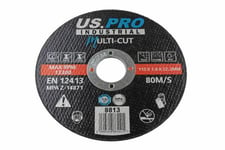 Multi Cut Cutting Discs 115 x 1.0 x 22.2mm Metal Stone Tile PVC 50pc US Pro 8813