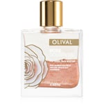 Olival Rose Gold Olie med glitter til ansigt, krop og hår 50 ml