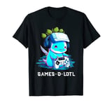 Gamer Axolotl Lover Cute Axolotl Gaming Kawaii Gamesolotl T-Shirt