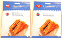 TWO PACKS OF TALA TOASTER BAGS PACK OF 2 REUSABLE TOAST BAGS 4 TOAST BAGS IN ALL