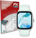 atFoliX 3x Protective Film for Amazfit GTS 4 Mini clear&flexible