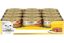 Purina Gourmet Gold Coeur Doux Humide Chat avec Poulet - 24 boîtes de 85 g chacune (24 x 85 g)