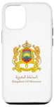 Coque pour iPhone 15 Pro Emblème doré du Royaume du Maroc | Drapeau marocain