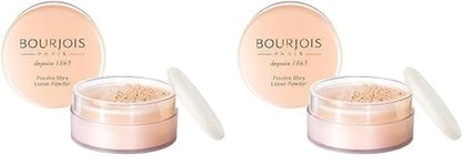 Bourjois - Poudre Libre - Fixe Le Maquillage, Rose - 32 g (Lot de 2)