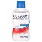 New Corsodyl Cool Daily Cool Mint Alcohol-Free Mouthwash 500ml x 3 - Dual Action