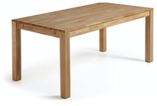 Isbel, Spisebord med udtræk, Solidt egetræ by Kave Home (H: 75 cm. B: 140 cm. L: 90 cm., Natur)