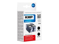 KMP DOUBLEPACK C72D - Pack de 2 - 19 ml - noir - compatible - cartouche d'encre (alternative pour : Canon 2932B012, Canon PGI-520BK) - pour Canon PIXMA iP3600, iP4700, MP540, MP550, MP560, MP620, MP630, MP640, MP980, MP990, MX860