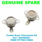 HOTPOINT TCFS83BGK.9U TCFS83BGKUK TCFS83BGP.9U Tumble Dryer Thermostat Kit