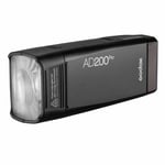 UK 2*Godox AD200Pro Pocket Flash TTL 2.4G Wireless 2900mAh Battery+ad-B2 Head
