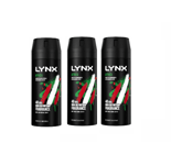 Lynx Africa Deodorant Bodyspray 150ml x 3