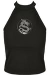Urban Classics Kort topp med drake (Svart,5XL)
