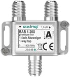 Axing BAB 1-20X 1-Way Splitter 20 dB 5-1800 MHz TV Data Internet Cable TV