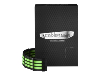 CableMod PRO Series ModMesh C-Series RMi & RMx Cable Kit - Strömkabelsats - formpressad - svart, ljusgrön