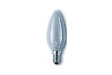 OSRAM - strålende lyspære - form: ministearinlys - klar finish - E14 - 11 W - 2700 K