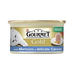 Purina Gourmet Gold Mousse cabillaud/Carottes GR. 85