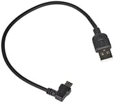 System-S Câble Micro USB coudé - Câble de données et câble de Charge - Coudé à 90° - 20 cm