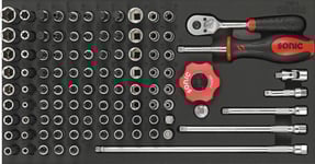 Hylssats 1/4" Set Med 102-Delar SFS 1/3 Sonic