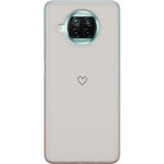 Xiaomi Mi 10T Lite 5G Gjennomsiktig Telefondeksel Grått hjärta