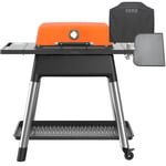 Force gasolgrill + grillöverdrag & grillplåt matt orange