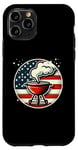 Coque pour iPhone 11 Pro Barbecue vintage patriotique avec drapeau américain