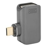 Magnetisk Type C till VGA-adapter Aluminiumlegeringsskal Magnetisk konverterare för bärbara datorer surfplattor TV-apparater smartphones