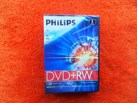 * new & sealed * philips DVD+RW discs x 5 - 120 minutes - 4.7GB data