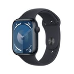 Apple Watch S9 GPS 45mm Midnight Aluminium Case - Midnight Sport Band - M/L