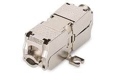 DIGITUS CAT-6A Coupler Shielded - 500 MHz 10GBase-T - for field use - Keystone design - AWG 22-26 - Nickel-plated contacts - CAT-6A connector