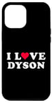 Coque pour iPhone 12 Pro Max I Love Dyson - Nom Dyson assorti pour petite amie et petit ami