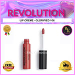 Revolution Beauty Cream Lip Gloss 106 GLORIFIED  New Sealed Lip Cream 💖