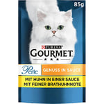 Gourmet Perle Genuss in Sauce Nourriture pour Chat Humide, au Poulet, Lot de 26 (26 x 85 g)