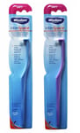 Wisdom Interspace Soft Interdental Toothbrush Tooth Brush - Purple / Blue X 2