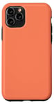 Coque pour iPhone 11 Pro Orange corail Trendy Paradise