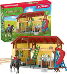 schleich FARM WORLD — 42485 Horse Stable Play Set, 82-Piece Barn Play Set wit