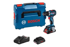 Bosch GSR 18V-90 C Professional - bor/drivrutin - ledningsfri - 2-hastigheter - 2 batterier, inbyggd laddare