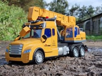 RC Toy Car Truck Toddlers Boys Digger Crane Lights JCB Scania Lorry Off Road UK
