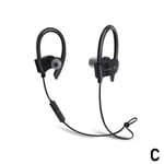 Bluetooth Wireless Earphones Sport Earbuds Stereo Headset With C Black