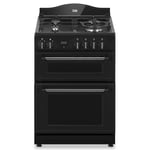 Creda C60DFMRA/Z 60cm Freestanding Traditional Dual Fuel Cooker With Gold Markings - ANTHRACITE