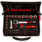 Coffret Virax 51 outils spécial plomberie : douilles traversante + embouts 1/4 + clé robinet
