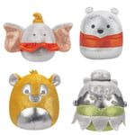 Squishmallows SQDI00233 Winnie, Tinker Bell, Disney100 5-Inch 4-Pack (US IMPORT)