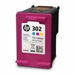 HP Original 302 Colour Ink Cartridge For DeskJet 3636 Inkjet Printer, F6U65AE