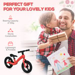 Red 12" Kids Balance Bike, Rubber Wheels, 86L x 40W x 53H cm